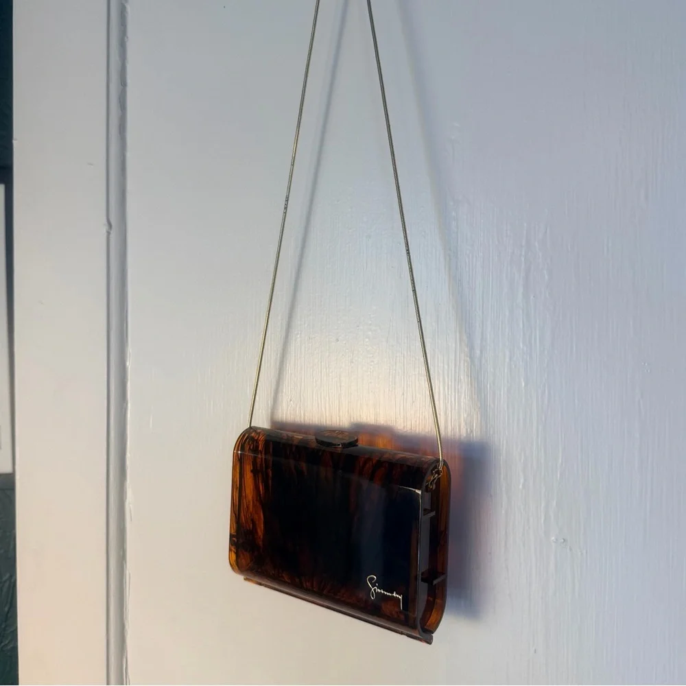 Vintage Givenchy Signature Evening Bag Tortoise - Picture 6 of 8